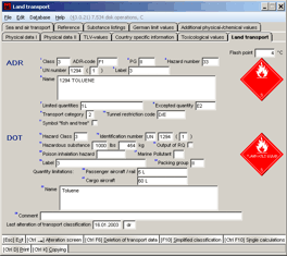 Screen shot - ADR and DOT