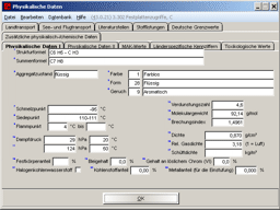 Hardcopy - Physikalische Daten Seite 1