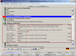 Hardcopy einer Sicherheitsdatenblattmaske im Programm ChemGes