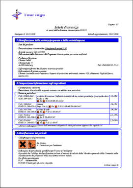 scheda dei dati di sicurezza